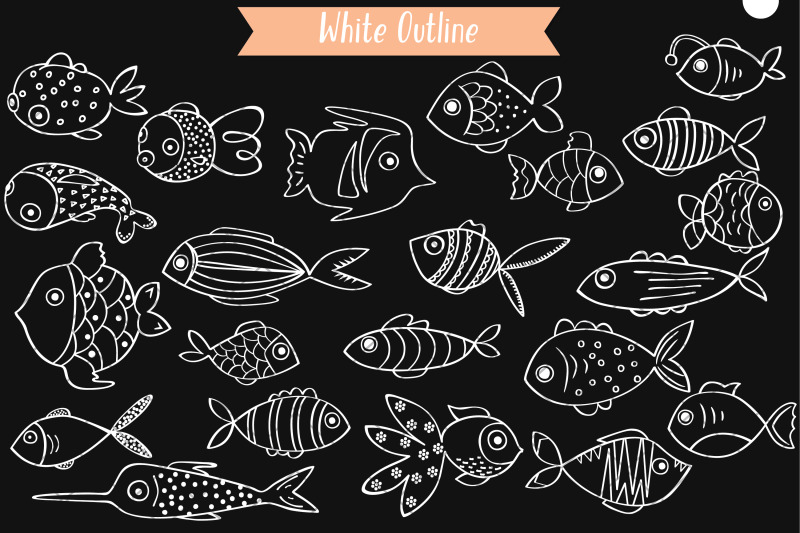 hand-drawn-white-fish-cute-tropical-fishes-under-the-sea