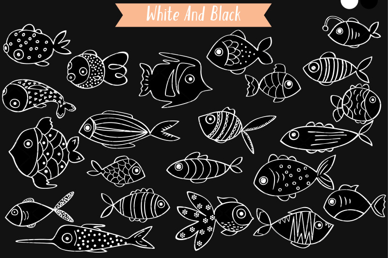 hand-drawn-white-fish-cute-tropical-fishes-under-the-sea