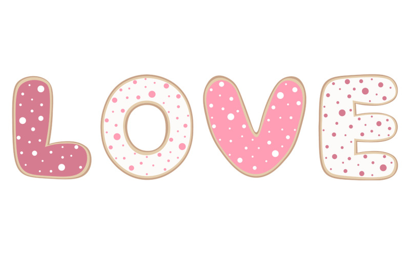heart-shaped-cookies-valentines-day-vector-illustration