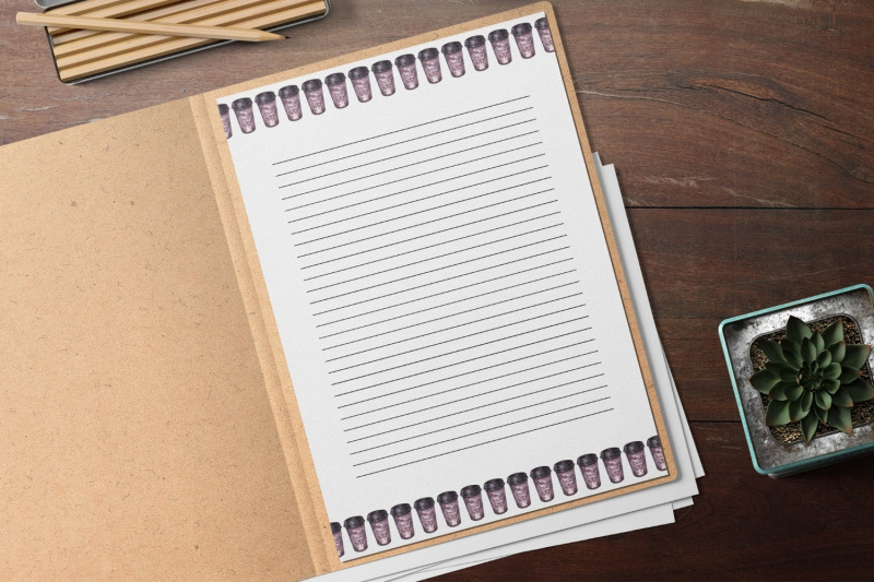 coffee-printable-stationery-coffee-decor-stationary