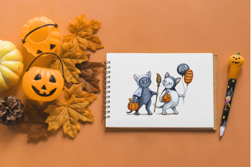 watercolor-halloween-set-illustrations-nbsp-12-exclusive-illustrations-cat