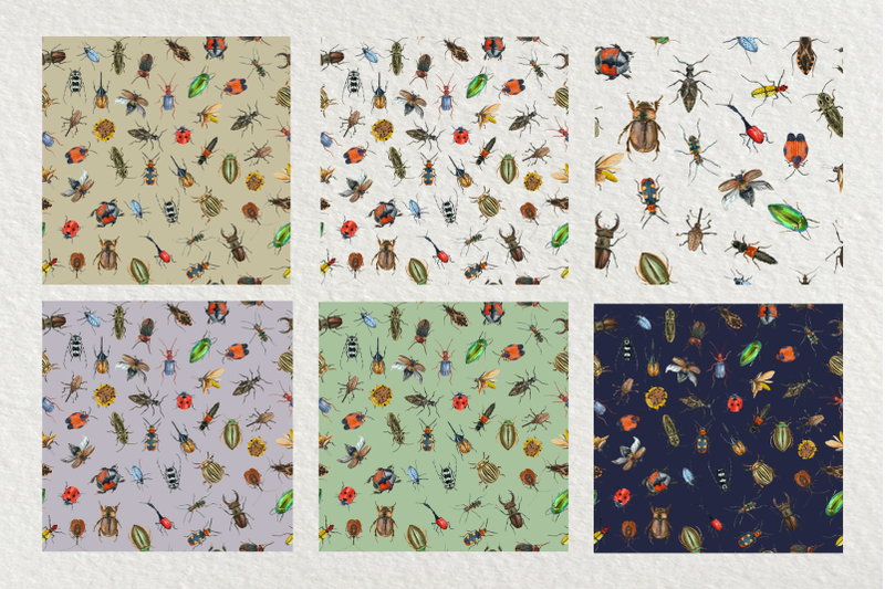 beetle-seamless-patterns