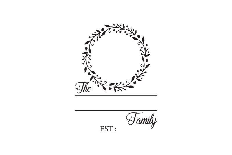 Download Family Monogram SVG, Last Name Family Monogram SVG DXF PNG ...