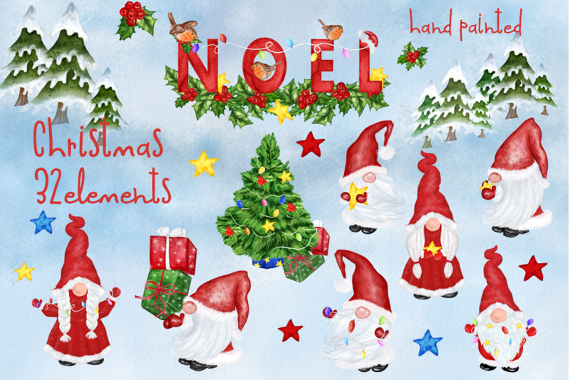 christmas-clipart-gnomes-clipart-cute-characters-noel-png