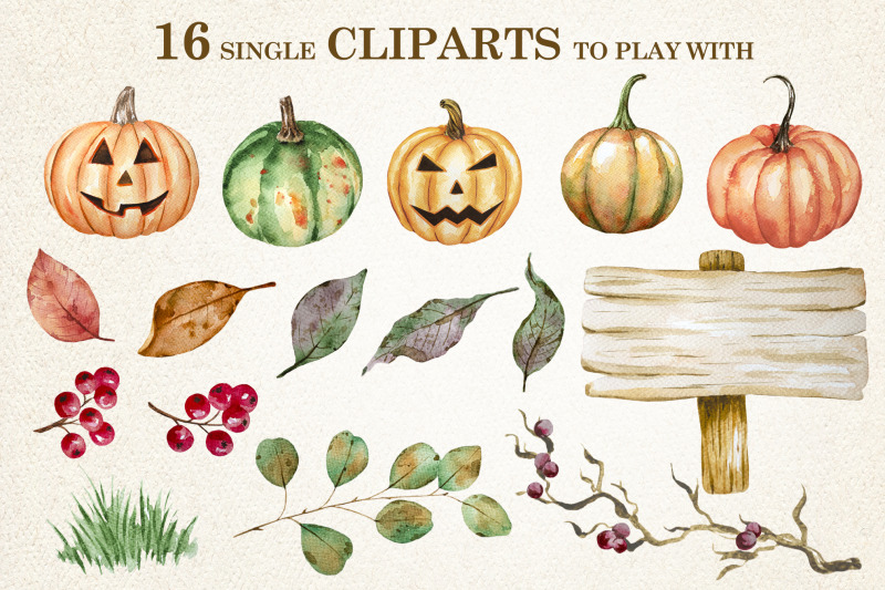 pumpkins-watercolor-cliparts
