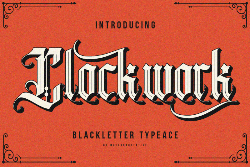 clockwork-blackletter-typeface