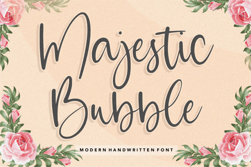 majestic-bubble-modern-handwritten-font