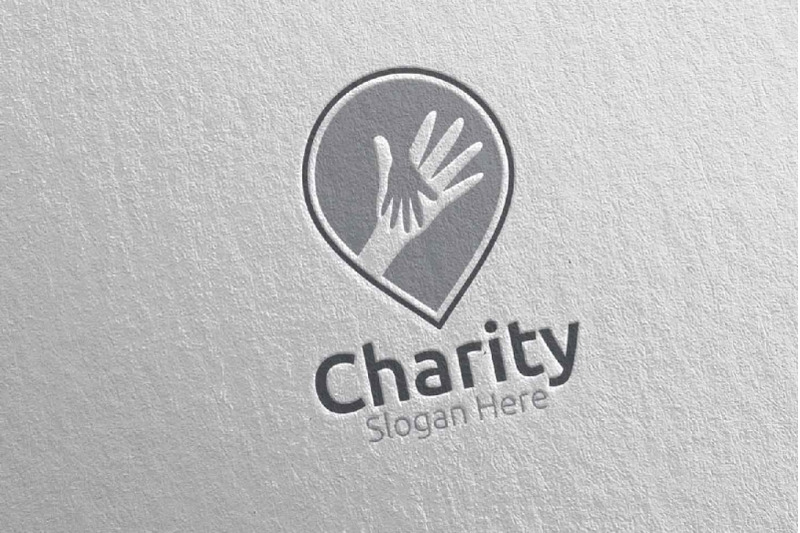 pin-charity-hand-love-logo-design-16