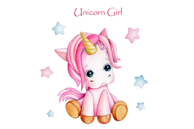 unicorn-girl-watercolor-illustration