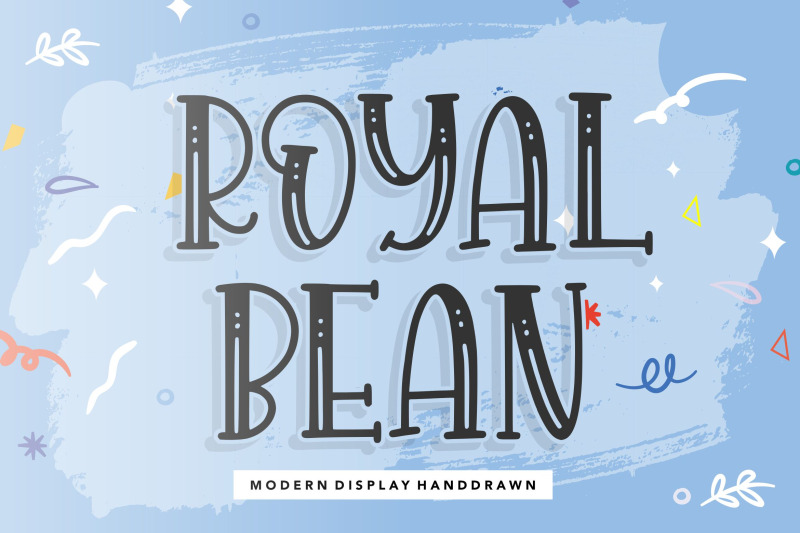 royalbean-modern-display-handdraw-font