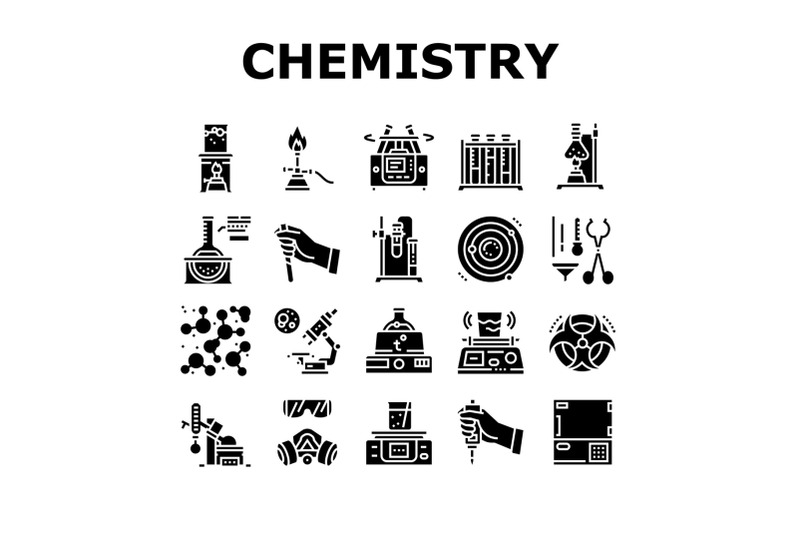 chemistry-laboratory-collection-icons-set-vector-illustration