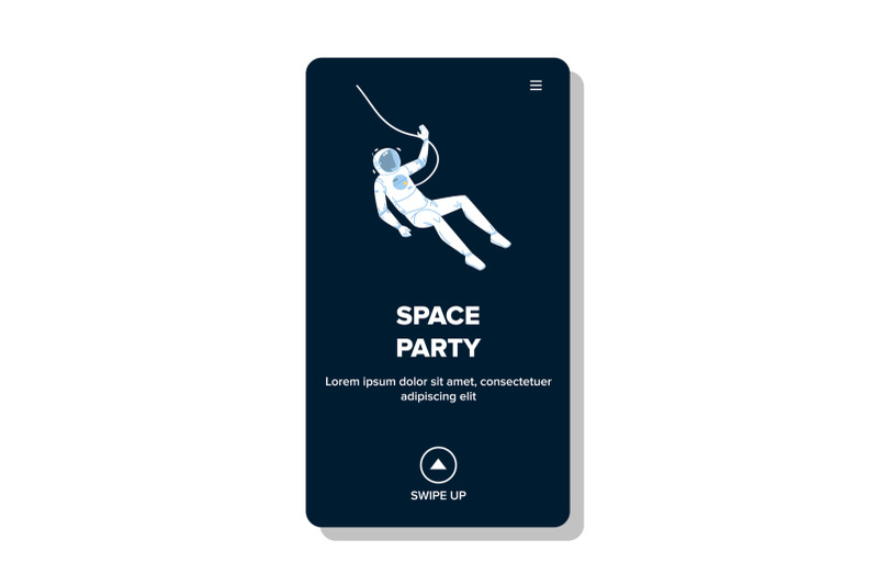 space-party-theme-music-and-dance-event-vector