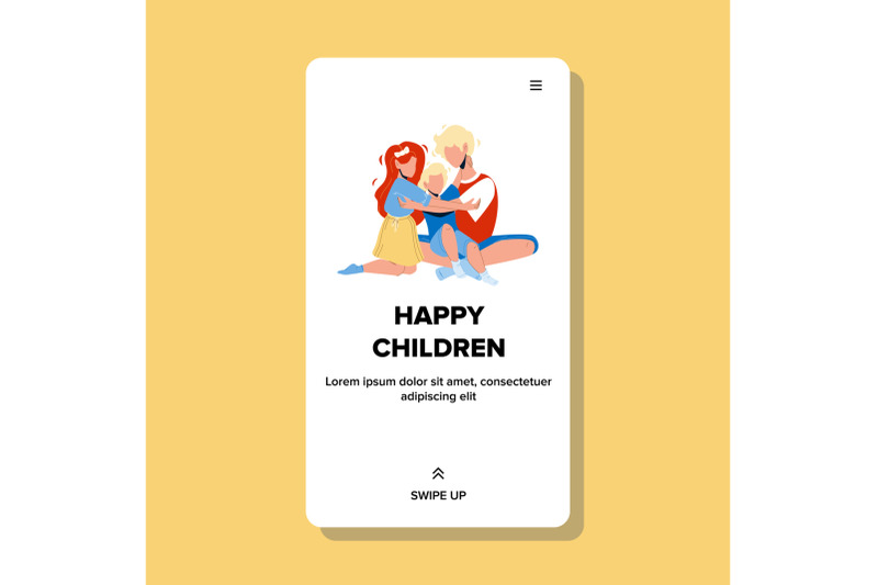 happy-children-cute-boys-and-girls-hugging-vector