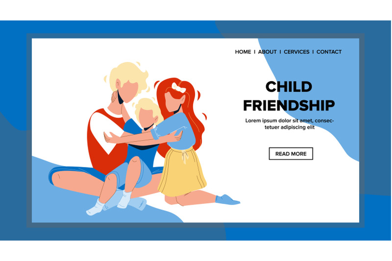 child-friendship-childhood-leisure-time-vector