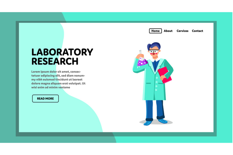 laboratory-research-and-experiment-worker-vector