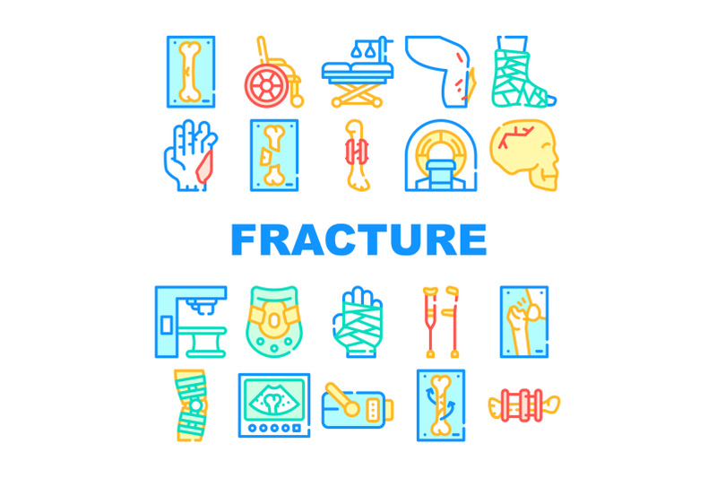 fracture-accident-collection-icons-set-isolated-illustration