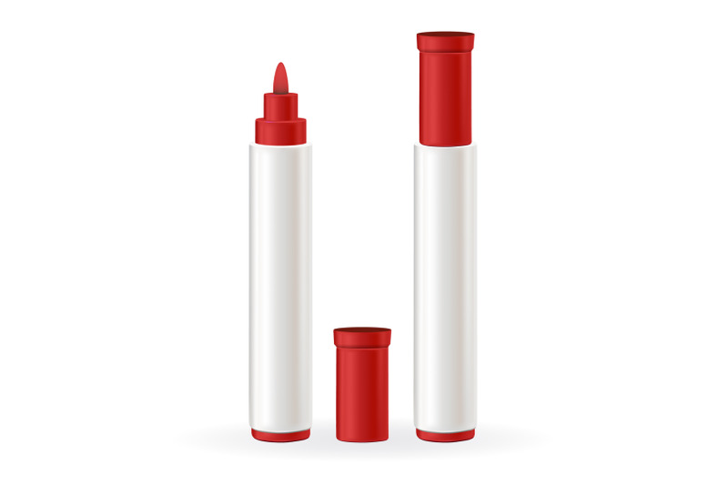marker-pens-with-opened-and-closed-cap-vector