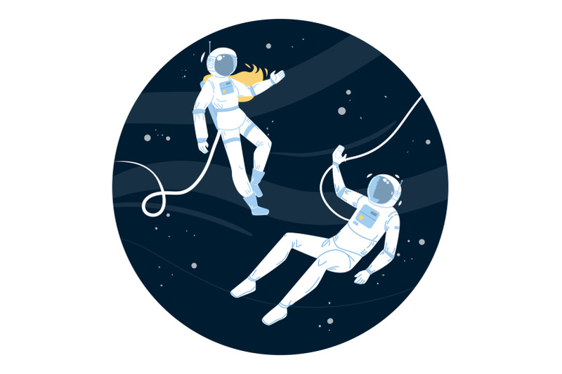 astronauts-in-spacesuit-flying-outer-space-vector