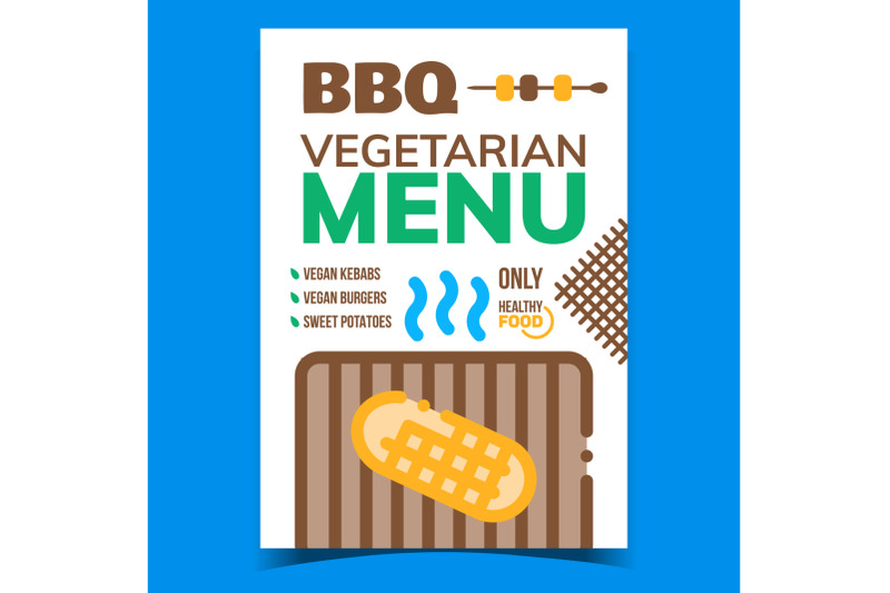 bbq-vegetarian-menu-advertising-banner-vector