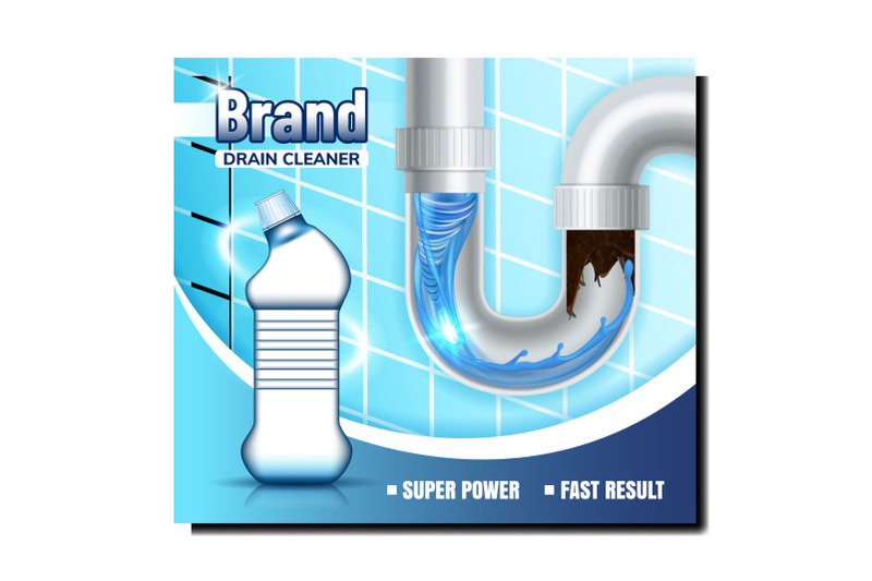 drain-cleaner-blank-bottle-promo-banner-vector