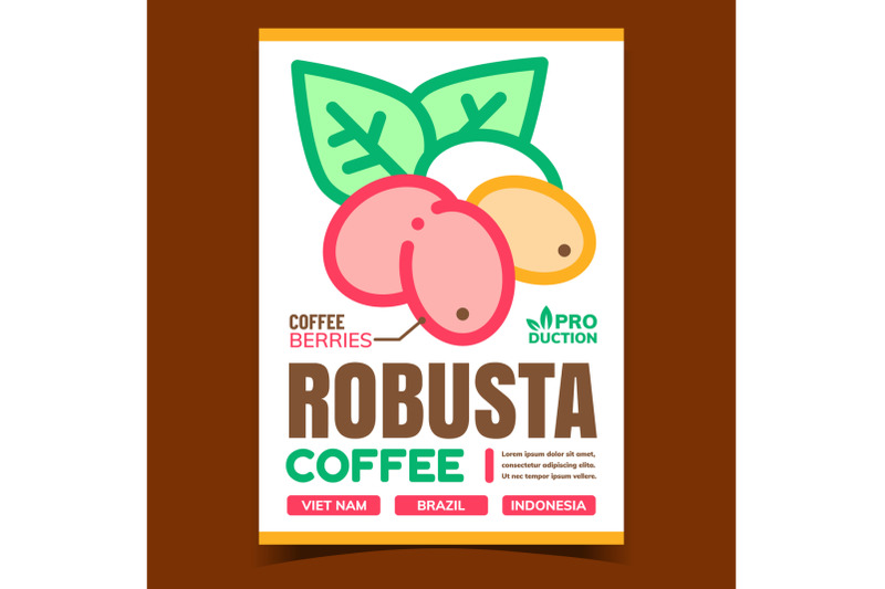 robusta-coffee-creative-advertising-banner-vector