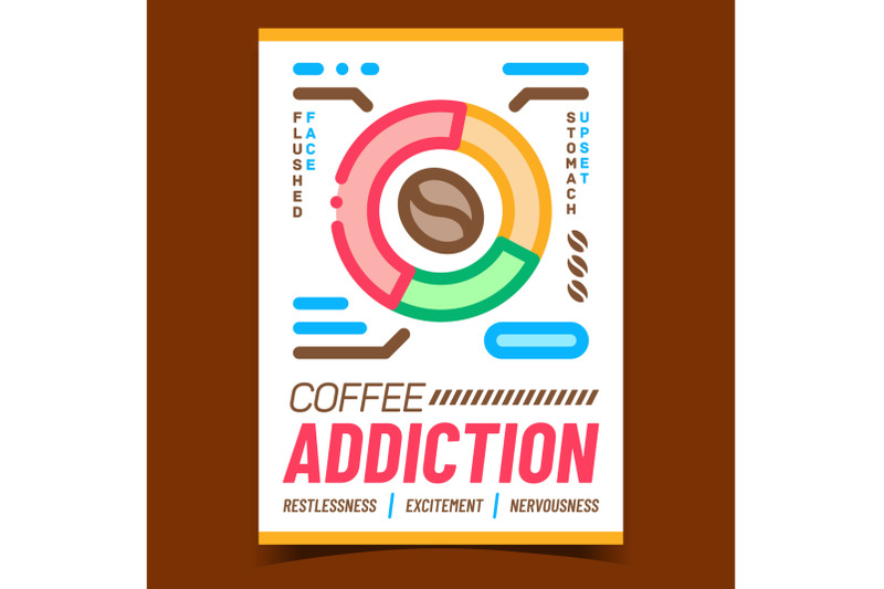 coffee-addiction-creative-advertise-banner-vector