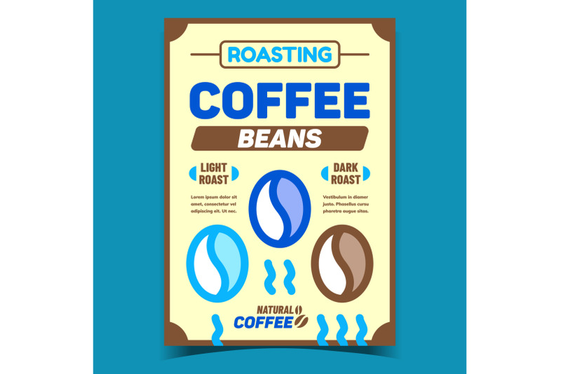 roasting-coffee-beans-advertising-banner-vector