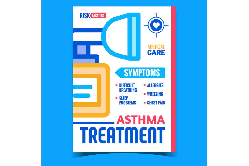 asthma-treatment-creative-promo-banner-vector