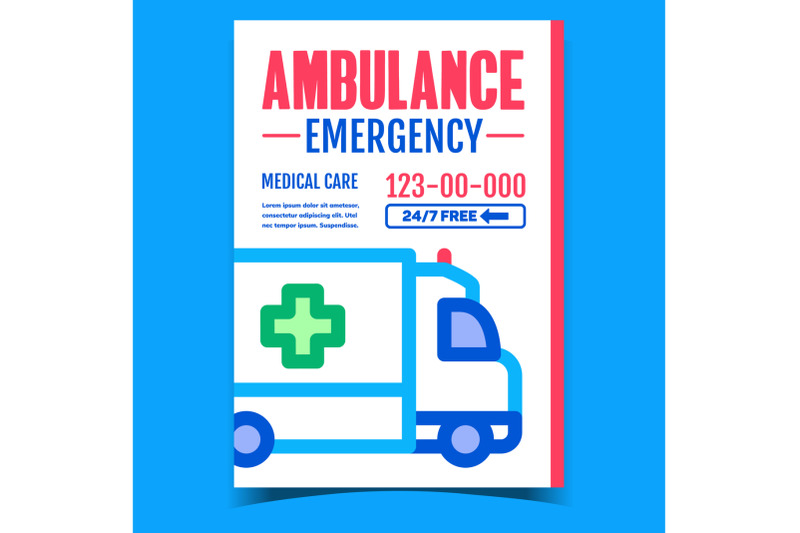 ambulance-emergency-advertising-banner-vector