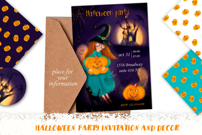 halloween-party-invitation-and-decor