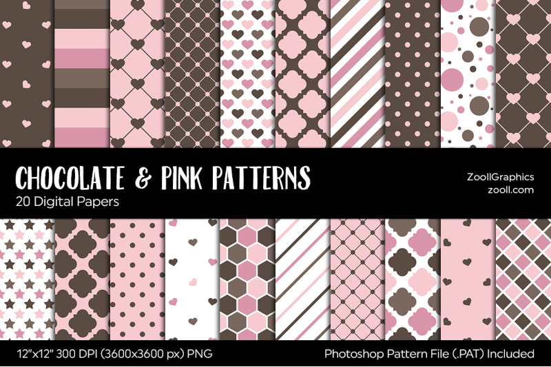 chocolate-amp-pink-digital-papers