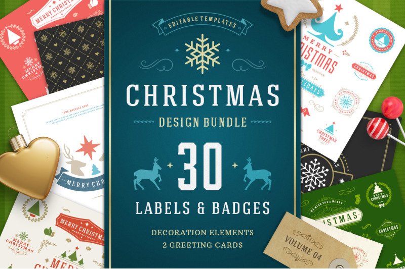 christmas-30-labels-and-badges