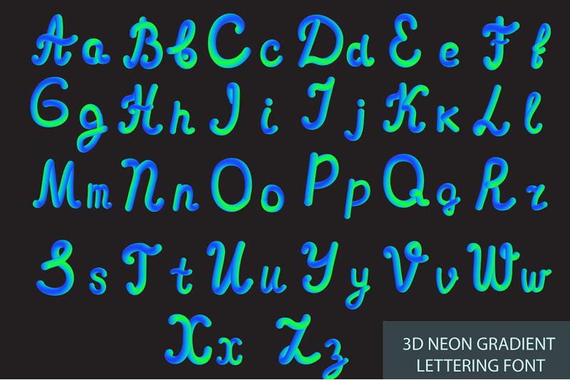 neon-3d-typeset-with-rounded-shapes
