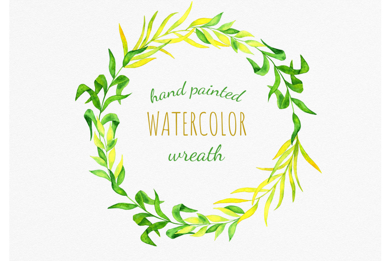 watercolor-corn-leaves-wreath-clipart