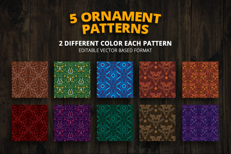 5-ornament-patterns-vector