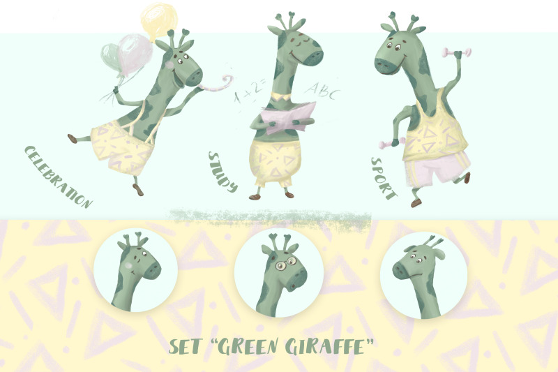 green-giraffe-a-character-for-a-children-039-s-development-center-traini