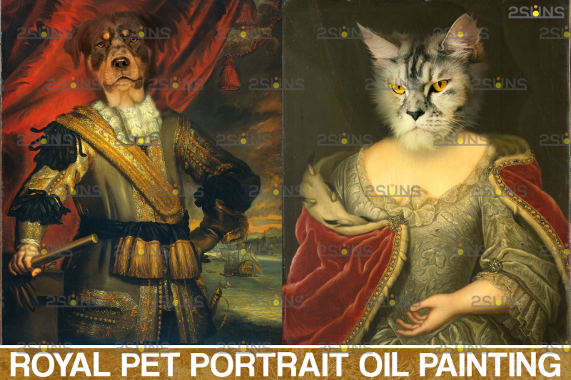 royal-pet-portrait-templates-vol-10-pet-painting-oil-portrait-pet