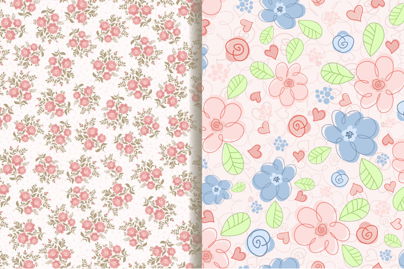 set-of-8-seamless-pattern-in-floral