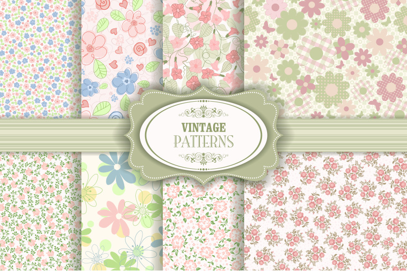 set-of-8-seamless-pattern-in-floral