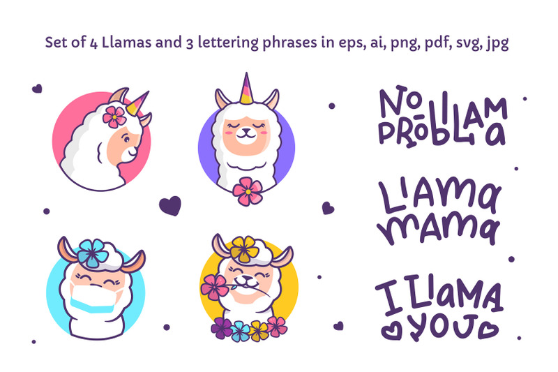 cute-llamas-t-shirt-designs