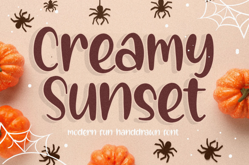 creamy-sunset-modern-fun-handdrawn-font