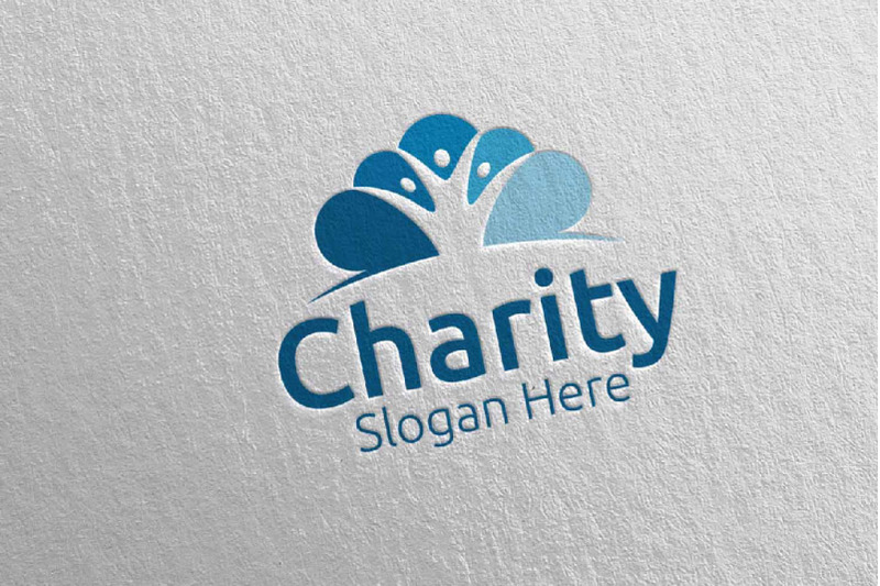 cloud-charity-hand-love-logo-design-42