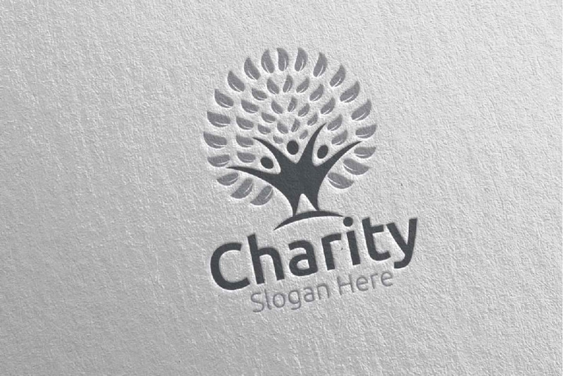 natural-charity-hand-love-logo-design-43