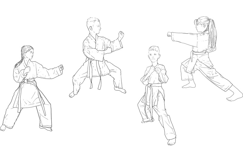 karate-several-positions