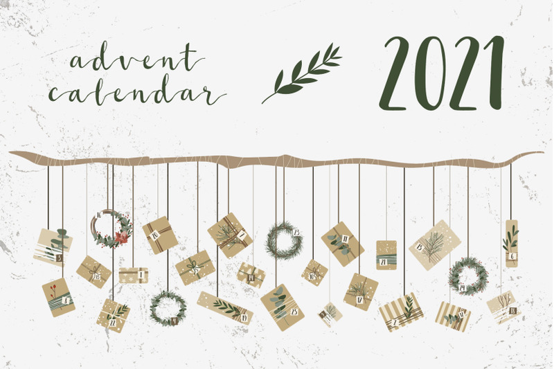 advent-calendar-2021-gifts-wreaths-xmas-and-new-year-25-days