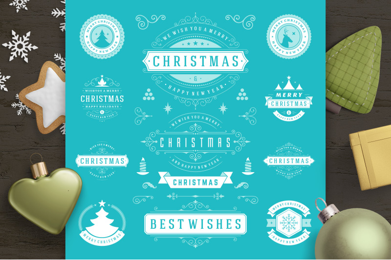 christmas-30-labels-and-badges