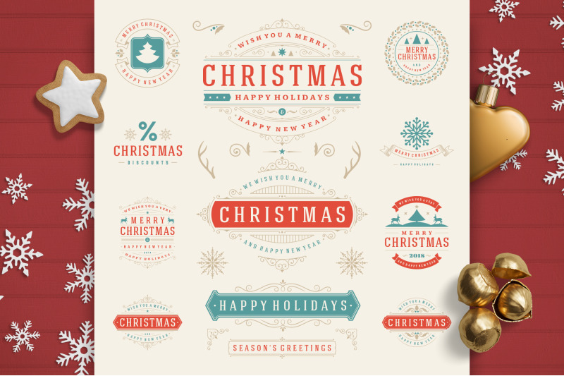 christmas-30-labels-and-badges