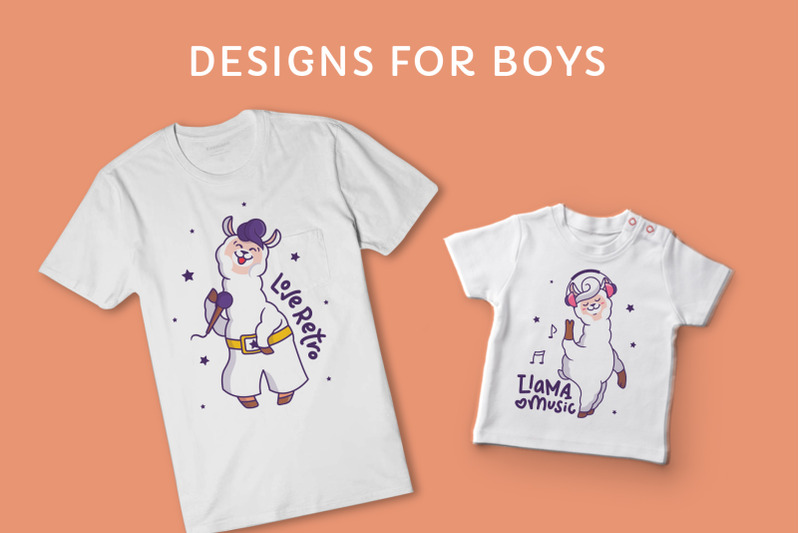 music-llamas-t-shirt-designs