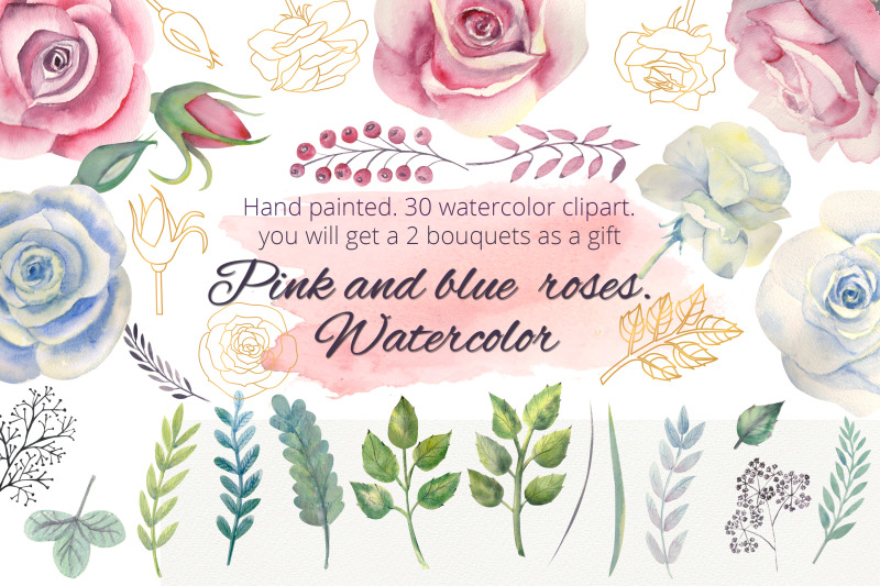 pink-and-blue-roses-watercolor-clipart