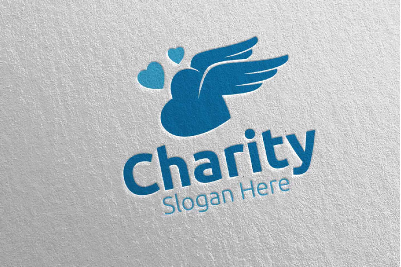 angel-charity-hand-love-logo-design-54